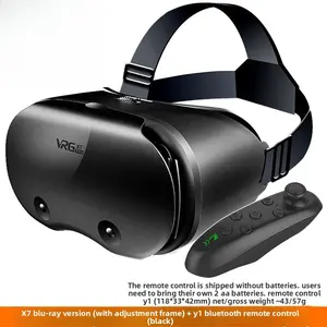 VRG Mobile Phone VR Glasses 3D Virtual Reality Helmet Magic Mirror Gift Metaverse Smart Glasses 4.7 6.5 Inch Screen Compatible