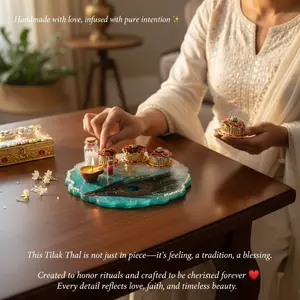 Resin Pooja Platter | Resin Tilak Thali