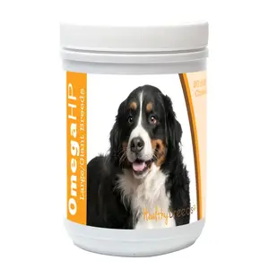 Healthy Breeds  Bernese Mountain Dog Omega HP Fatty Acid Skin & Coat Support Soft Chews, 90 Count