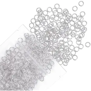 Uniclife 6 mm Metal Split Jump Rings Double Loops 500 PCS Mini Ring Connectors for Jewelry Necklaces Bracelet Earrings and Crafts Ornament