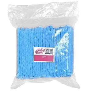 Disposable Hairnet  | Blue | 100 Pack | Non-woven Caps | HOTLINE BEAUTY