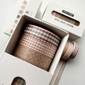 8 Roll Vintage Floral Washi Tape Set, Decorative Masking Tape for DIY Crafts, Scrapbook & Junk Journal Supplies