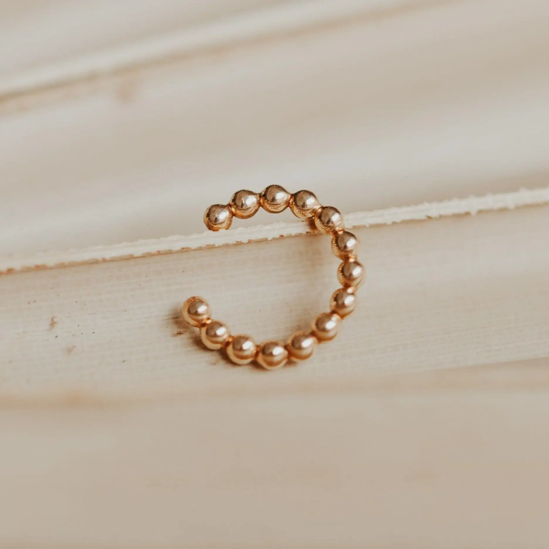 Hello Adorn Beaded Ear Cuff - Any Occassion Jewelry - Women's Fashion Accessory - No Piercing Earring