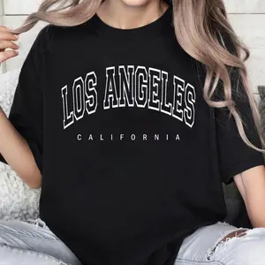 100% Cotton Los Angeles - California - Throwback Design - Classic T-Shirt