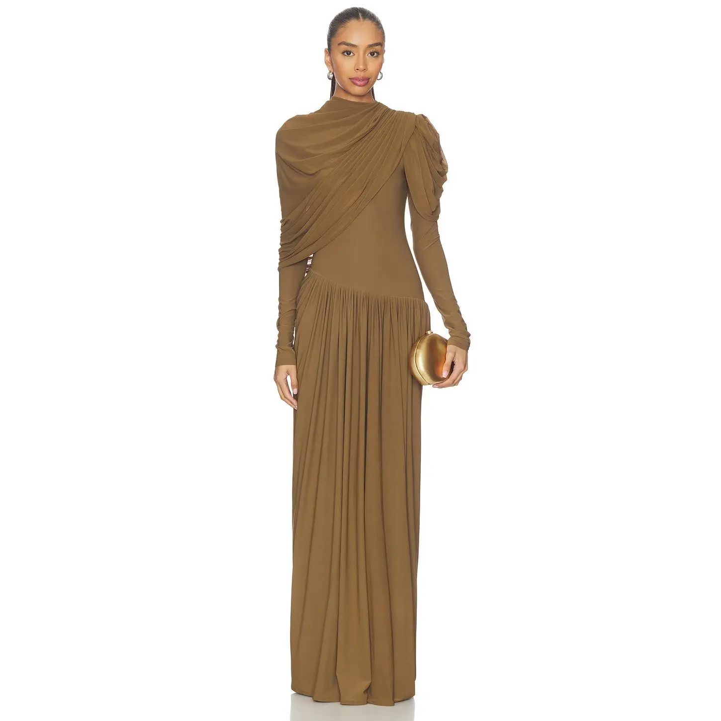 sweater dress plus size Final Sale Plus Size Ribbed Midi Sweater Dress in Mustard, Green & Rus –  Chic And Curvy main image 1