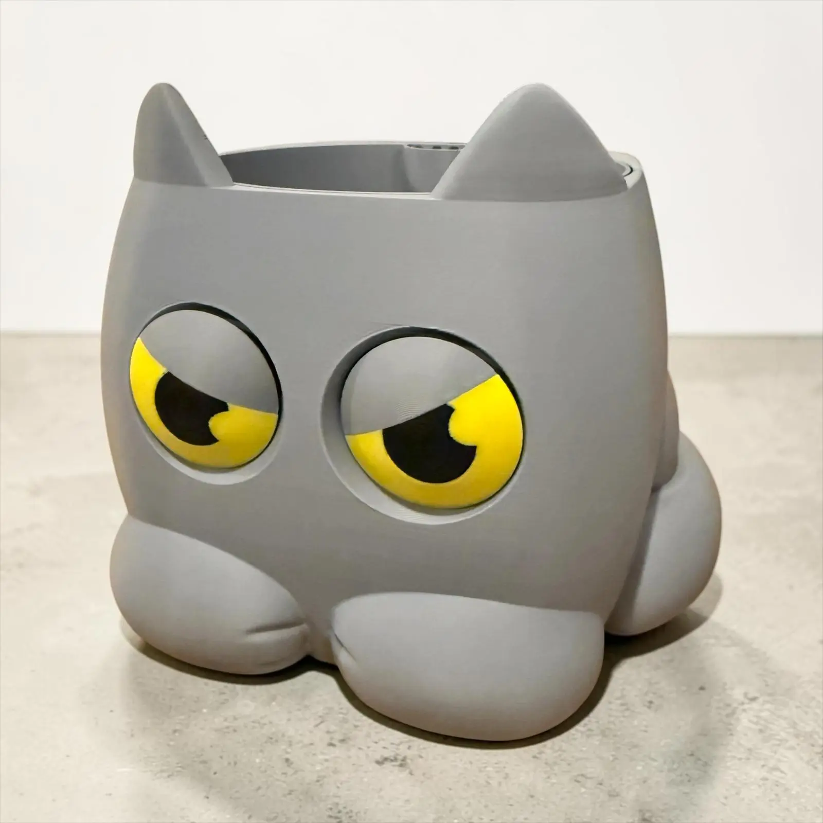 Moody Whiskers Self-Watering Vase | Personalized Cat Planter for Pet Lovers sohochic