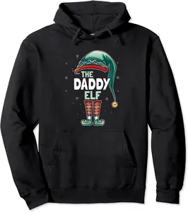 The Daddy Elf Christmas Family Matching Pajama Pullover Hoodie - Phoebeumba Shop 64B09LK6B3K1