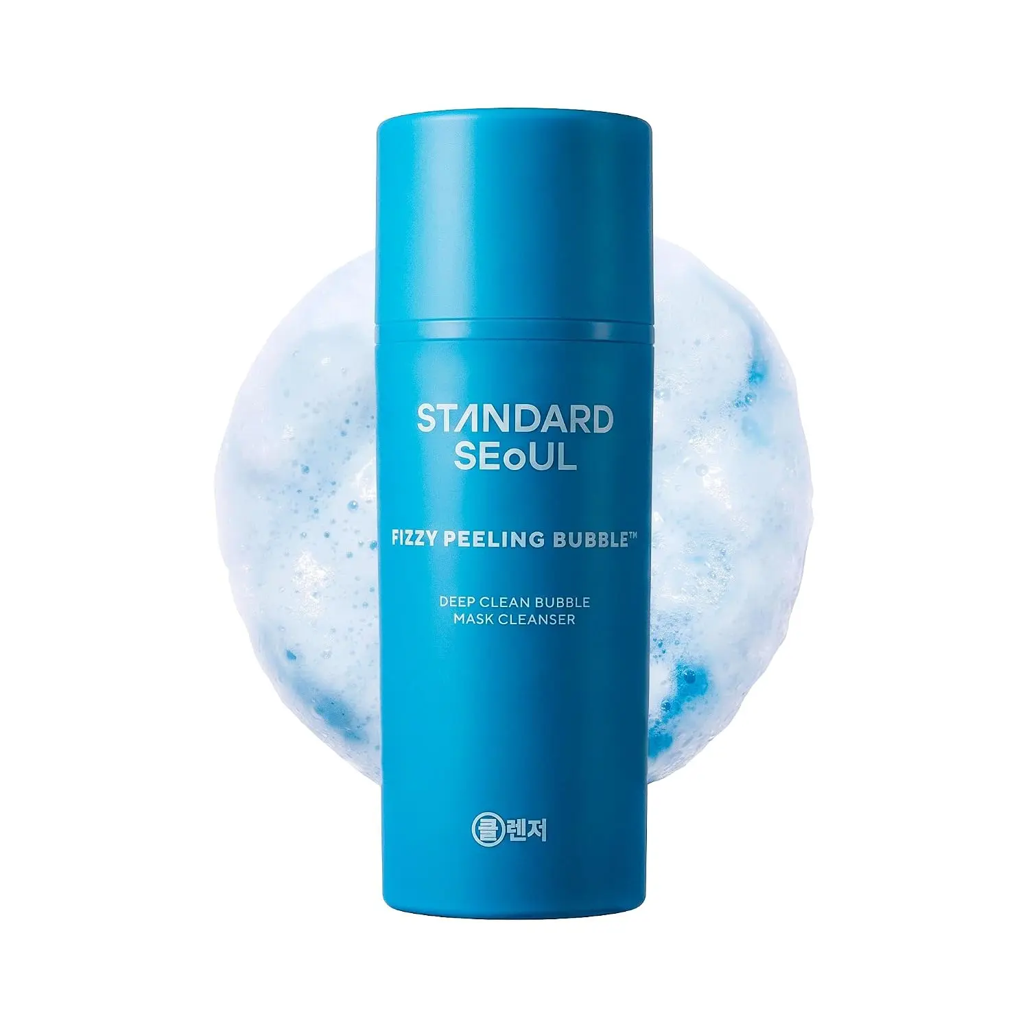 STANDARD SEOUL Deep Clean Bubble Cleanser – Gel-to-Foam Exfoliating Face Wash with AHA·PHA·LHA, Tea Tree Extract, Skin-Smoothing Bubble Skincare for Sensitive & Textured Skin, 50ml