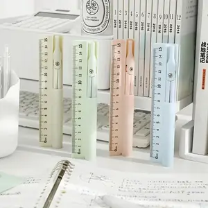 1 multi-functional PVC compass, ruler and pencil - a 3-in-1 learning measurement and drawing tool suitable for students, applicable to school and office supplies, Multifunctional Stationery
