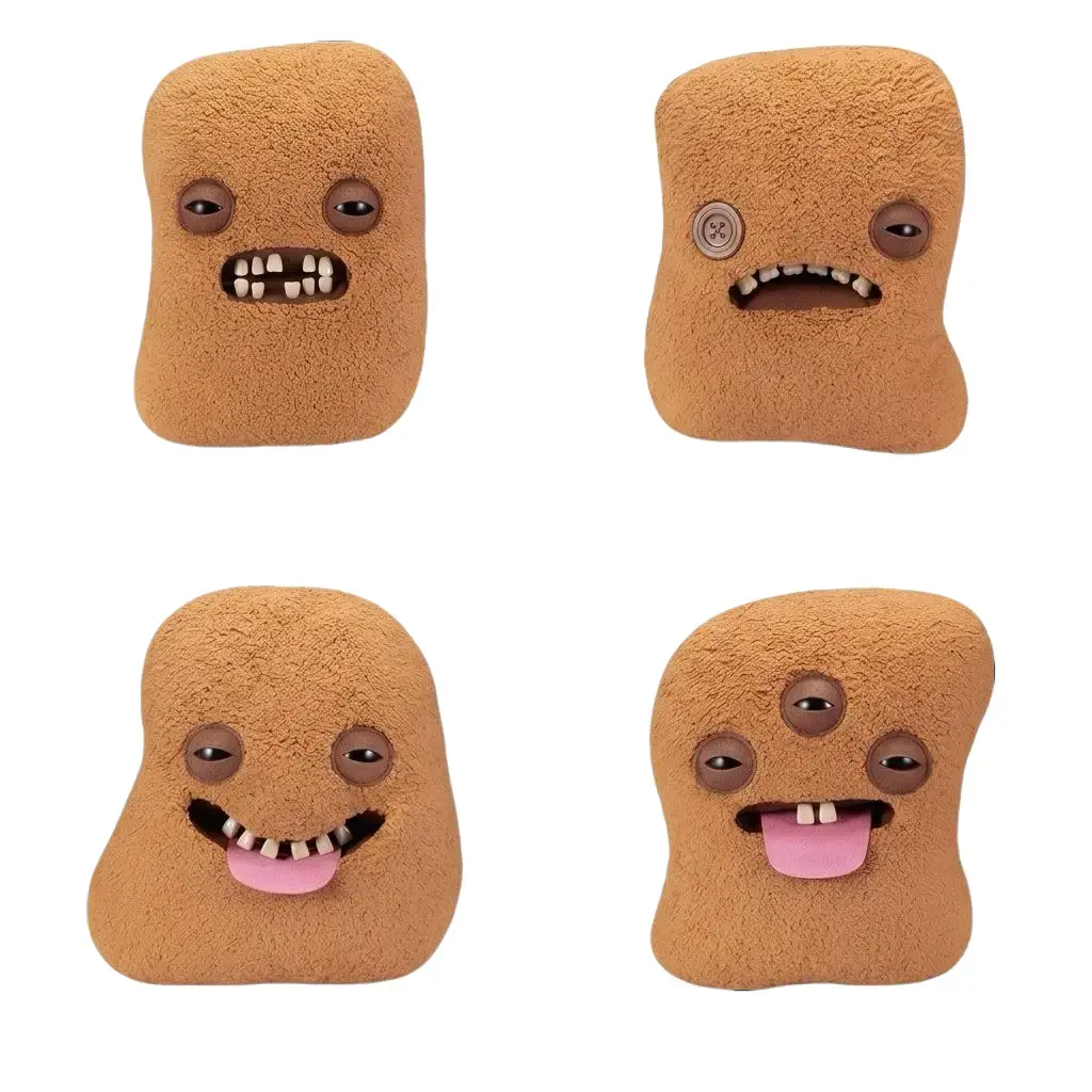 Fuggler Giant Fugg Nugget Plush Toy - Massive Ugly-Cute Chicken Nugget Stuffed Animal with Teeth, Funny Giant Food Plush Room Decor, Quirky Gag Gift for Teens & Adults