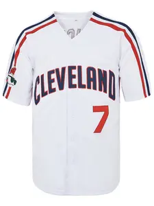 Men's 7 Movie Baseball Jersey,90s Hip Hop Clothing Stitched Sports Fan Shirt Jersey Grey White