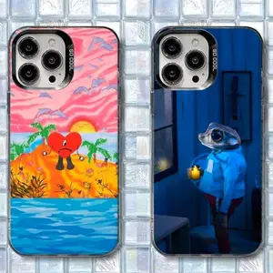 1PC DTMF Bad B-Bunny Phone Case For iPhone 16,15,14,13,12,11,17,Pro,Max,Plus,AIR,XS,SE Shockproof Matte Cover EEL