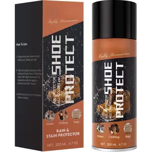 Protect Shoe Protector Spray - Rain & Stain Water Repellent - Waterproofing Spray for Leather Suede Hats 6.76 OZ