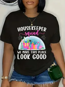 100% Cotton Housekeeper Crew Appreciation Housekeeping Week T-Shirt