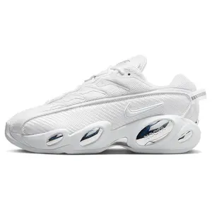 Nike NOCTA x Glide 'Triple White' Men's Lightweight Running Shoes with Laces All Seasons Breathable Mesh Upper & Durable Rubber Outsole