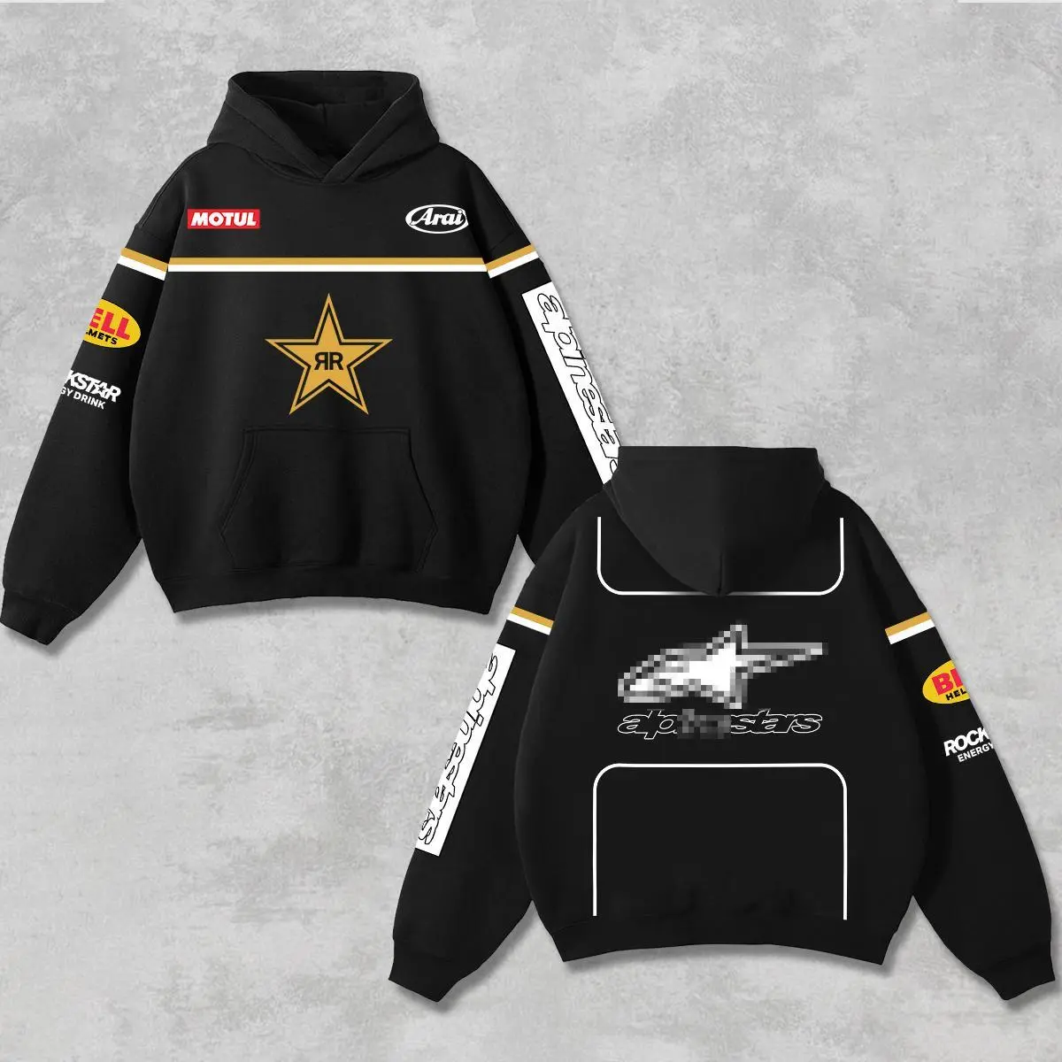 Retro Subaru STI Racing Washed Hoodie Vintage JDM Rally Car Graphic Hooded Sweatshirt for Motorsport Enthusiasts Streetwear Heavyweight Unisex Pullover Grunge Y2K Racing Apparel Off Road Racing Fan Gift Hoodie USA Style