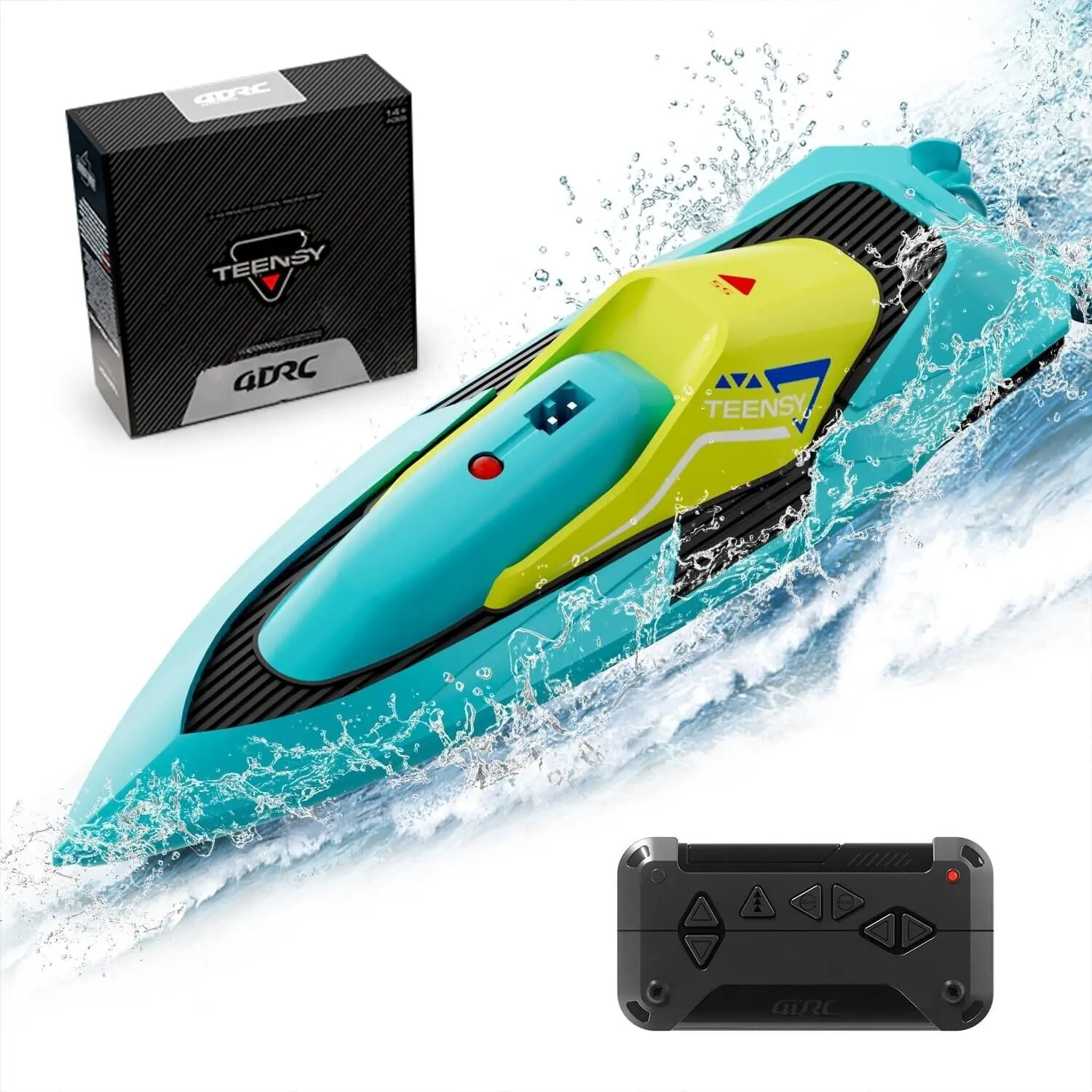 S5 High-Speed RC Racing Boat for Kids, 20 MPH 2.4 GHz Remote Control Water Toy for Pool and Lake, Battery-Powered with Spare Propeller