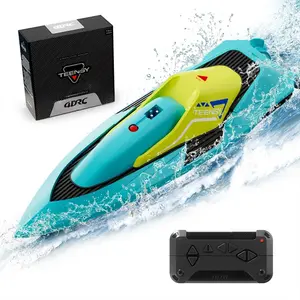 High-Speed RC Racing Boat S5, 2.4 GHz Remote Control, 20 MPH Fast Speed, Rechargeable Battery, Baby Outdoor Water Toy for Pools, Lakes, Ideal Gift for Boys