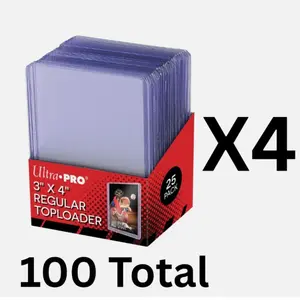 Ultra PRO 3" x 4" Regular Toploader - 100 Toploaders