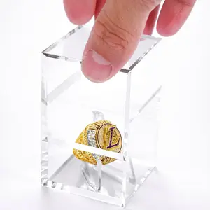Championship Ring Display Case Acrylic Display Box and Holder Super Bowl and Baseball Rings  Foboull