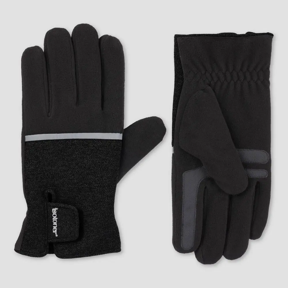 Isotoner Men's Tech Stretched Fleece Gloves