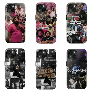 HB R-Rod Wave Phone Case|Fashion Collage Design Phone Case|I Love Rod Wave Phone Case for iPhone 17 16 15 14 13 12 11 Pro Max Plus Air Mini | Rap Concert Merch Vibe | Rugged Defender