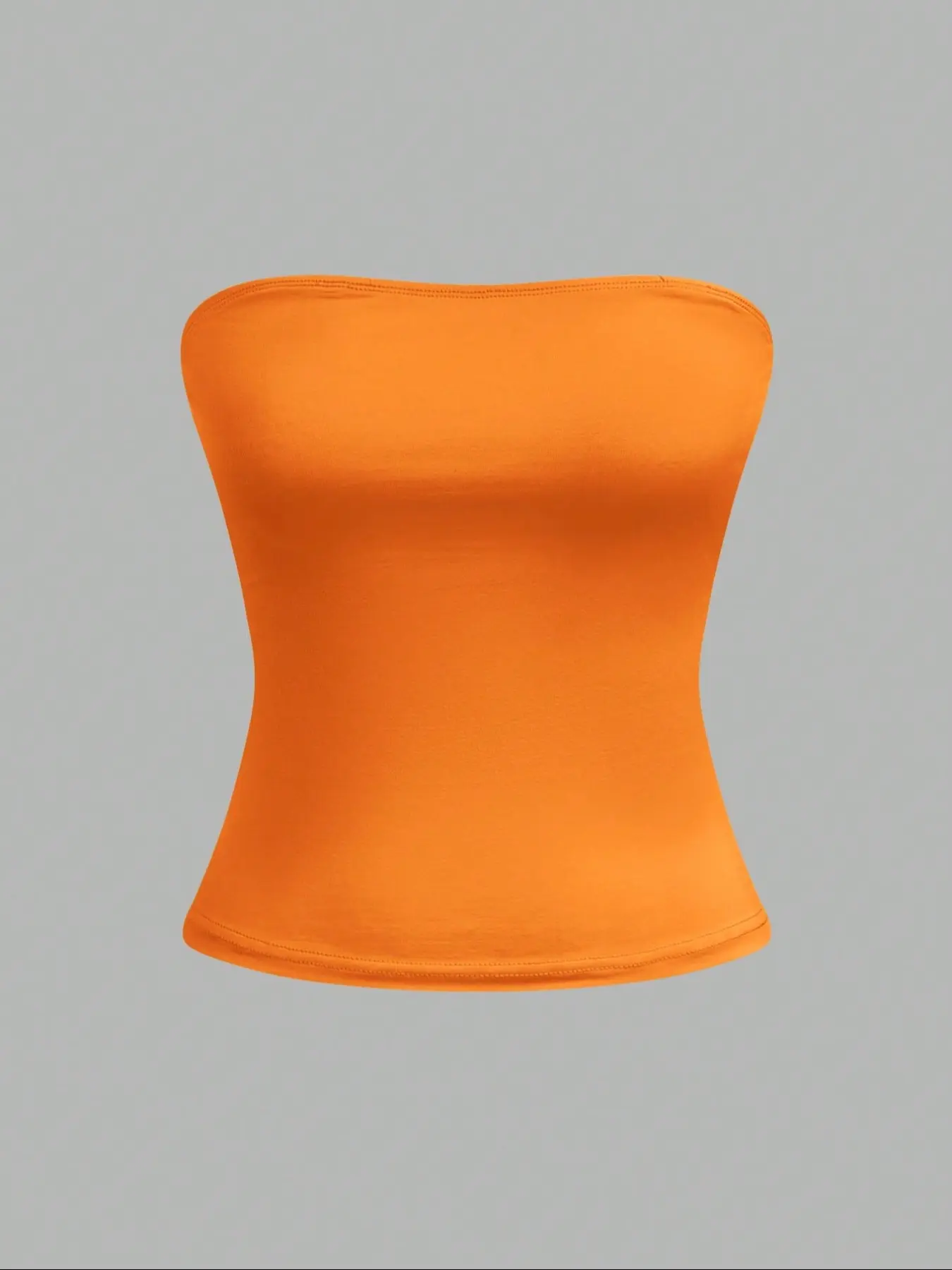 Women's Plain Color Solid Strapless Elegant Sleeveless Knit Crop Top, Slim-Fit Fitted Fashionable Spring Summer Casual Wear, Basic, Comfortable, Elegant & Stylish Design for Daily, Womenswear