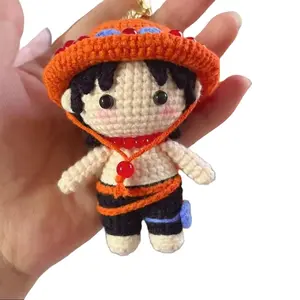 Handmade Crochet Anime Doll Keychain