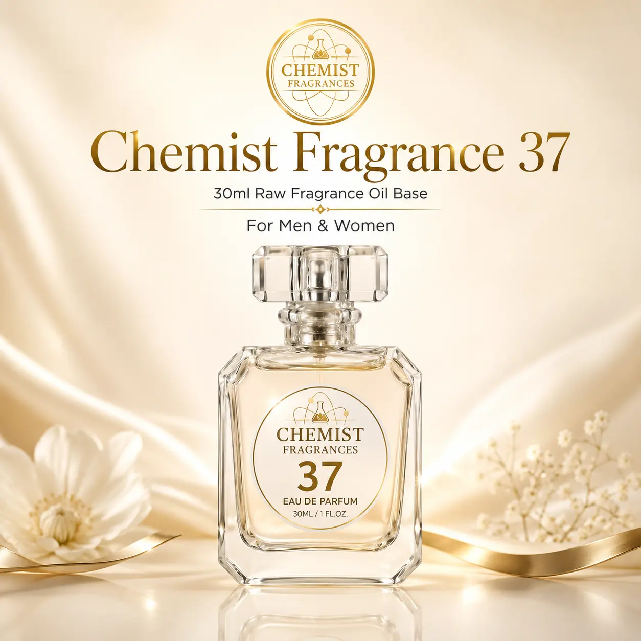 30ml Raw Fragrance Oil Base Chemist Fragrance 37 for Men & Women 50ml  & 100ml
