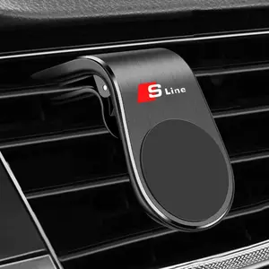 Car Magnetic L-Shaped GPS Phone Holder, Auto Accessories for Audi S Line, Fits A1 A3 A4 A5 A6 A7 A8 Q2 Q3 Q5 Q7 Q8 Sline