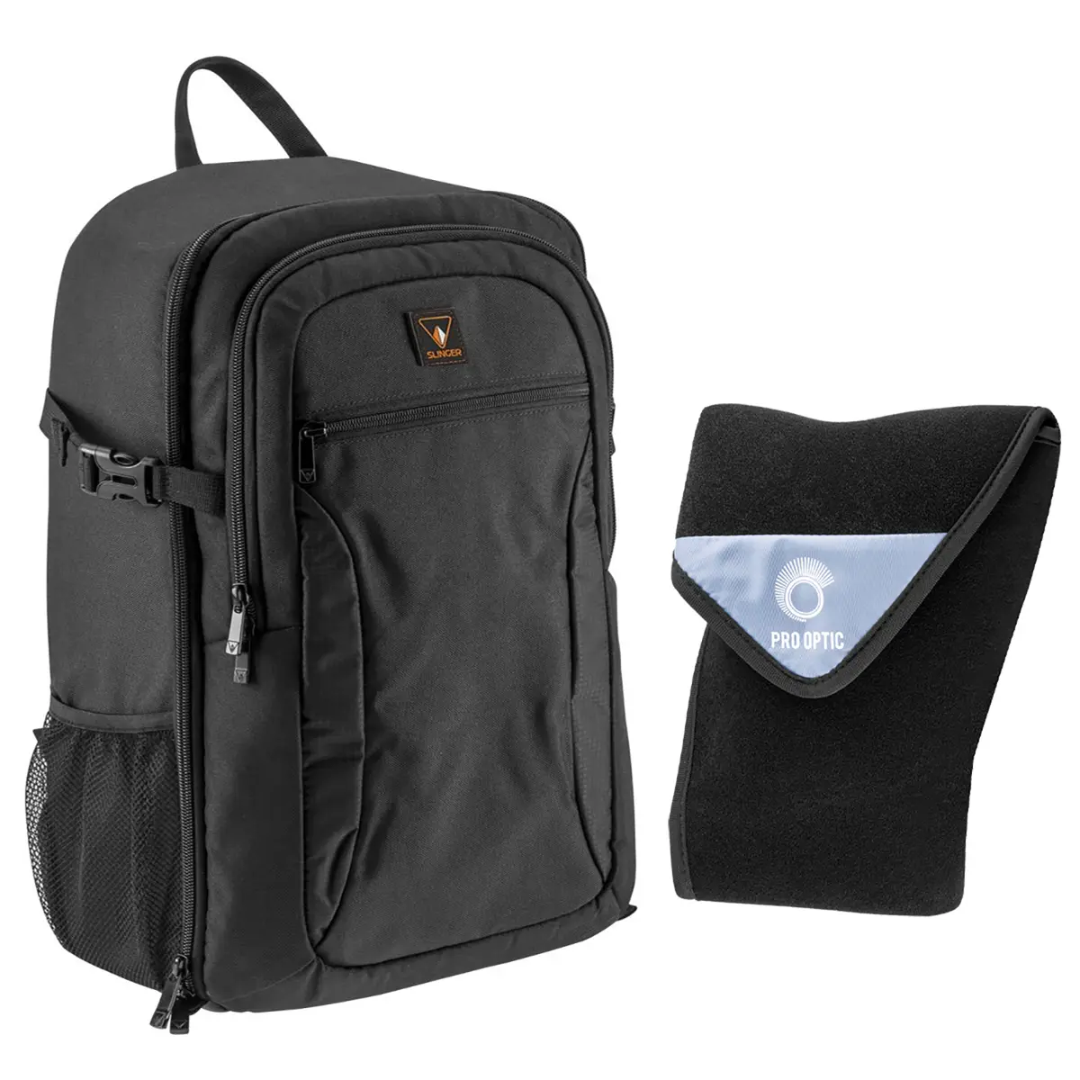 Slinger Alpine 200 Lightweight Camera Backpack, Bundle with ProOptic 19x19" Lens Wrap