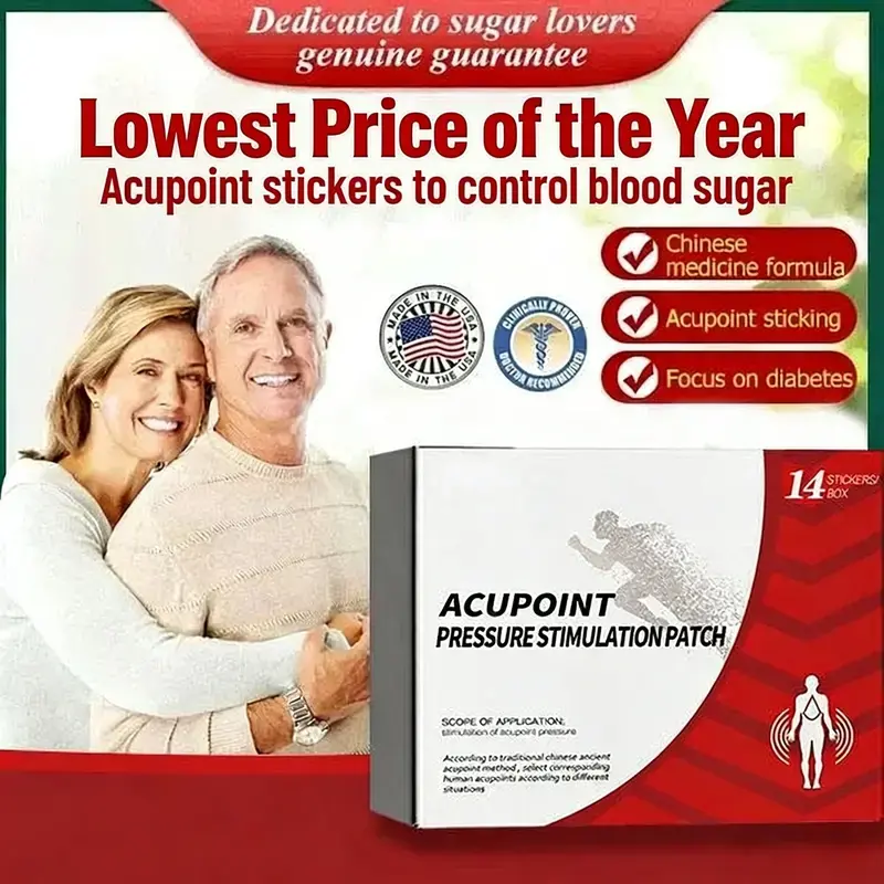 5 Pcs Natural Herbal Diabetes Patch - High Blood Sugar Support, Personal Health Care Heat Patch for Diabetic Care