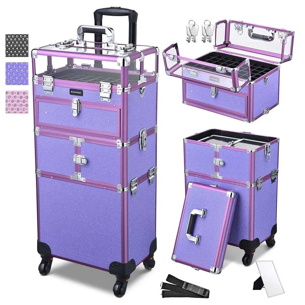 Byootique 2in1 Rolling Makeup Case Nail Polish Organizer Case Byootique 2in1 Rolling Makeup Case Nail Polish Organizer Case