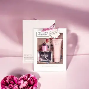 Mother's day Gift,Gift Box for a Heartfelt Celebration,Gift Set for woman,Women's 2pcs Set ROMANTIC MOMENT 3.4fl.oz EDP 2.8fl.oz Body Lotion Body Care Set