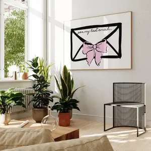 [SALE UP TO 50]Pink Bow Email Print: Coquette Office Decor sweatshirt