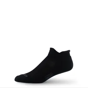 Minus33 - Microweight Merino Wool Trail Cushion No Show Running Socks - Breathable, Moisture Wicking, Anti-Microbial, Full Cushion, Y-Heel, 3 Zone Elastic, Vented Zones, Seamless Toe Made in USA!