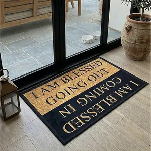 Letter Pattern Door Mat, Water-Absorbent Entrance Rug, Decorative Carpet for Living Room or Bedroom, Home Decor Rugs#TOP PICKS