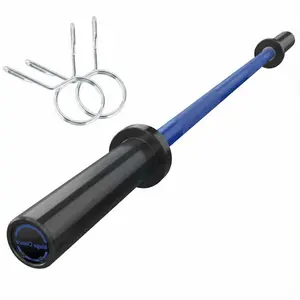 Garvee Straight Barbell 4FT (47 in), 2-Inch Olympic Weightlifting Bar, 500 LB Capacity Solid Steel Bar with Chrome Finish & Knurled Grip for Home Gym Strength Training