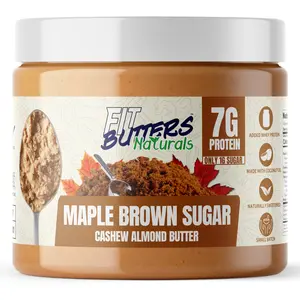 Fit Butters Naturals Maple Brown Sugar Cashew Almond Butter