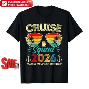 100% Cotton Cruise 2026 Family Group Matching Summer Vacation T-Shirt