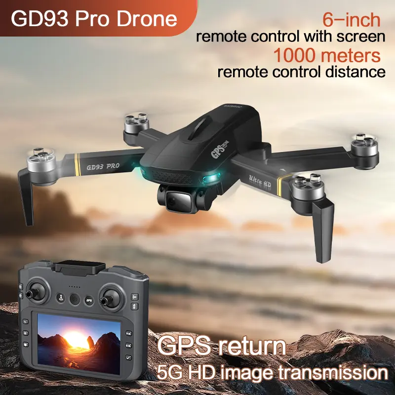 GD93 PRO 4K Camera Drone, 5G Image Transmission, Easy Control for Photography & Videography Enthusiasts