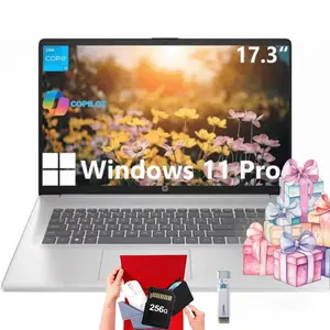 HP 17.3'' Laptop for Business & Student - 17.3" HD+ Display • Windows 11 Pro • Intel 8-Core i3-N305(Beat i5-1135G7) • up to 32GB RAM + 512GB SSD • Wi-Fi 6 • Copilot +PC • Full-Size Keyboard • Bundle Accessory