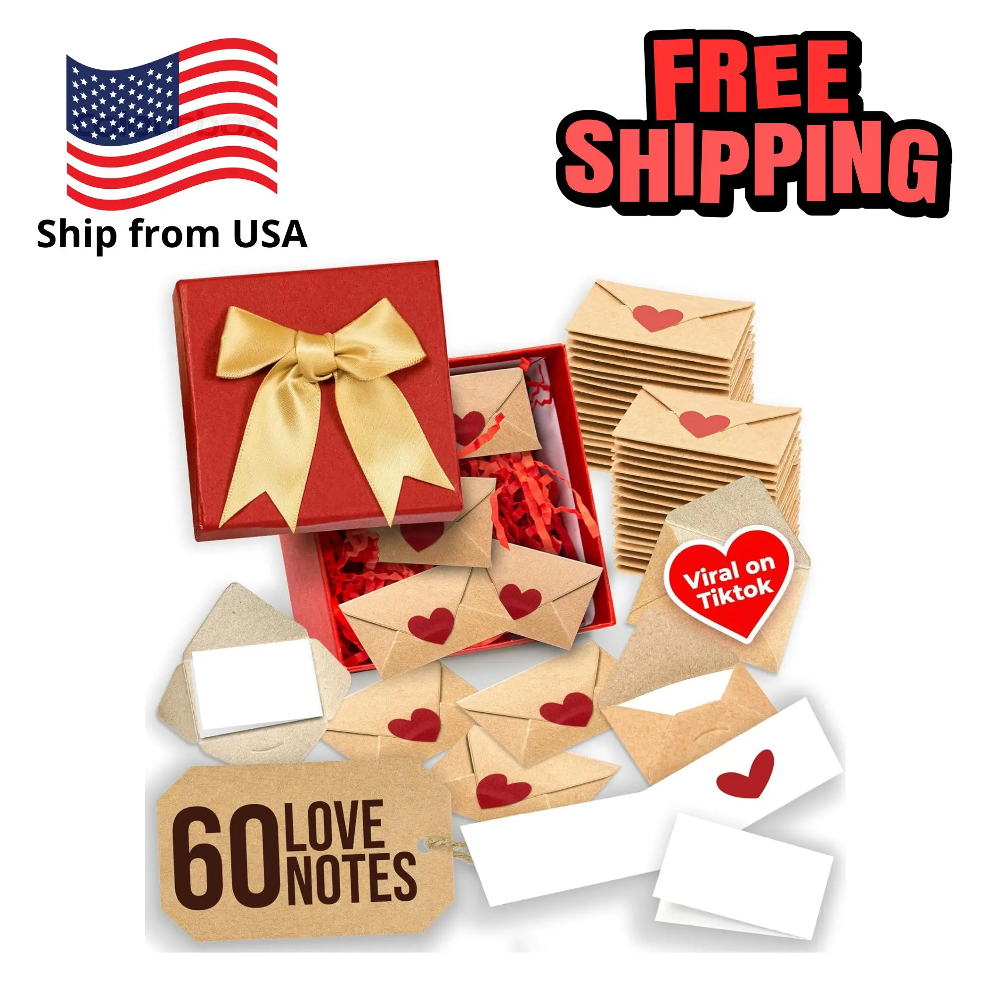 60 Blank Note Cards And Envelopes - Mini Envelopes With Blank Cards