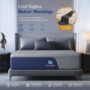 COOLNEST MATTRESS Feels Up To 8° Cooler,5-Zone Ergo Support MATTRESS Hot Sleepers COOLNEST MATTRESS Feels Up To 8° Cooler,5-Zone Ergo Support MATTRESS Hot Sleepers
