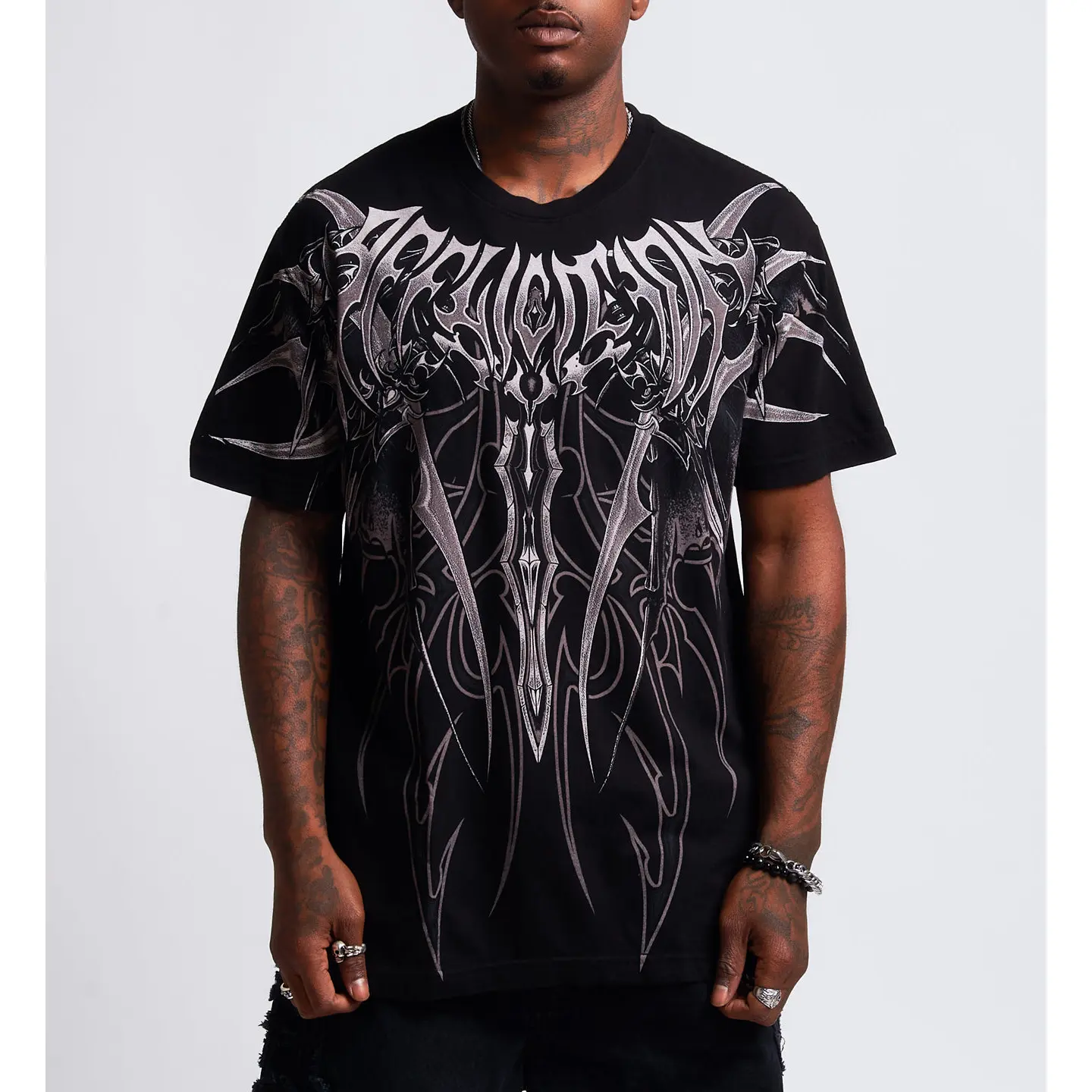 Affliction Men's Reversible T-shirt Blackwater Falls