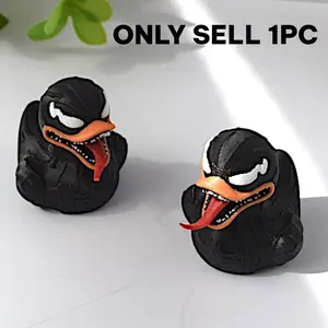 3D Printed Halloween Horror Duck Ornament, Multi-Room Decor, Home Decoration Accessory, Holiday Display, Fun Design, Perfect Gift