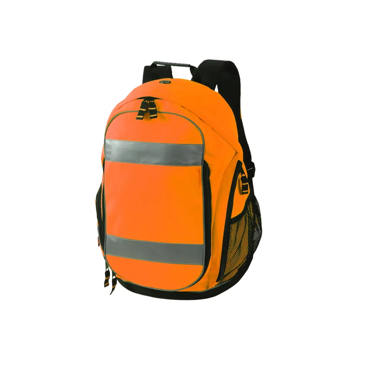 212 MAIN High-Visibility 2W International Functional Backpack - Orange, Adjustable Size, Audio Pocket, Reflective Trim, Roomy Design, Multi Use, Portable, Functional Backpacks, Multi Use Backpacks