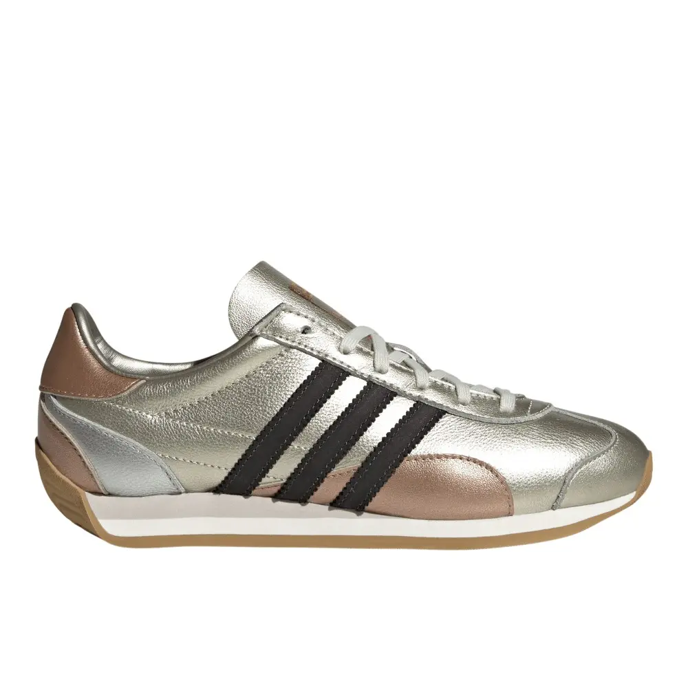 adidas Womens Country Og Sneakers Shoes Casual - Gold, Silver