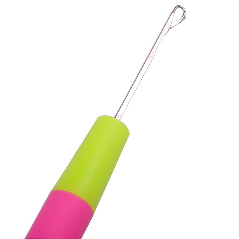 1Pc Latch Hook Tool, Latch Hook Crochet Needle for Micro Braids, Hair Extension, Feather and Carpet