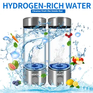 2025 New Hydrogen Water Bottle,2PS Hydrohealth Hydrogen Water Generator with SPE Pem Technology  Up to 5000 PPB Water Ionizer for Home, Office, Daily Drinking
